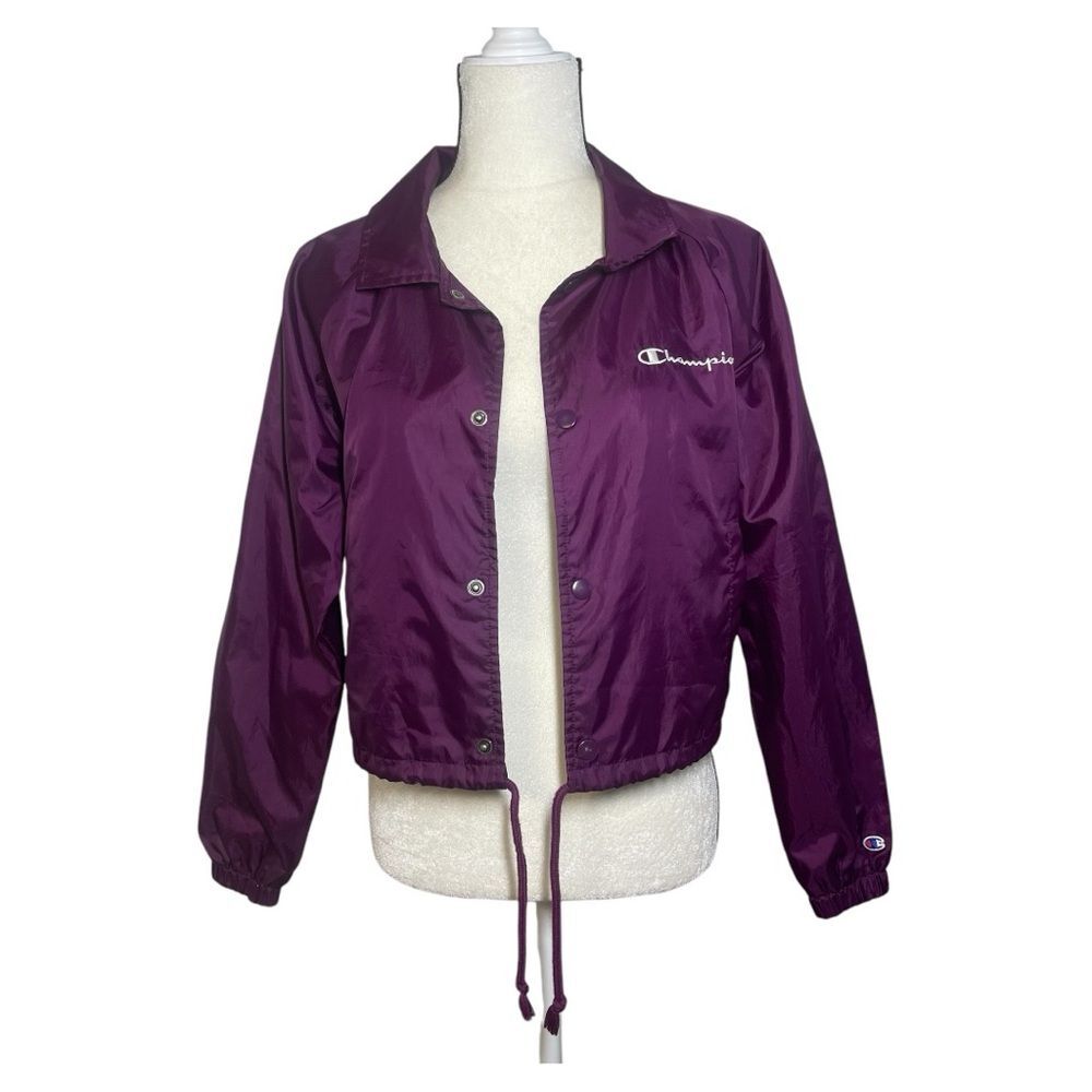 Champion Heritage Cropped Windbreaker Jacket Size Small